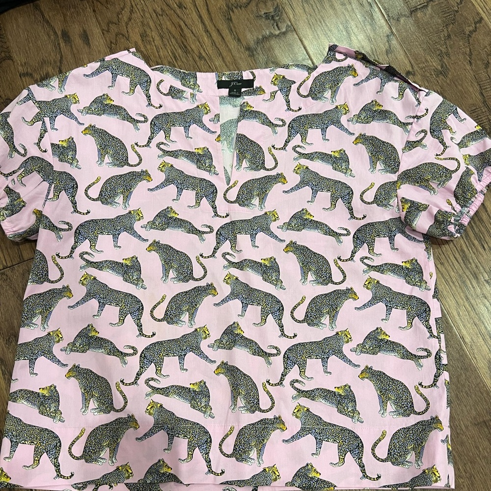 Jcrew shirts (cheetah and red)